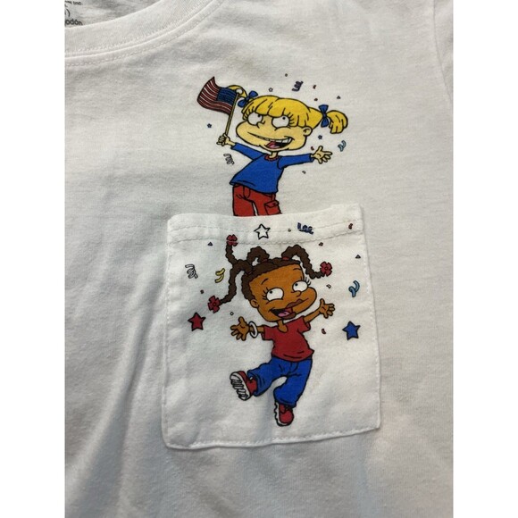 Nickelodeon Other - Nickelodeon Rugrats Angelica Susie Tee 3XL USA Flag Patriotic Graphic Shirt EUC